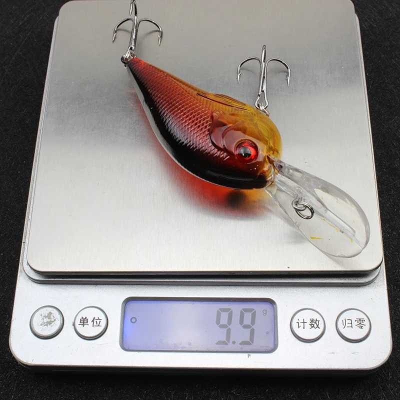 1 шт. Minnow приманки для ловли рыбы 5 цветов Size100mm 10g жесткие бас 3D глаза