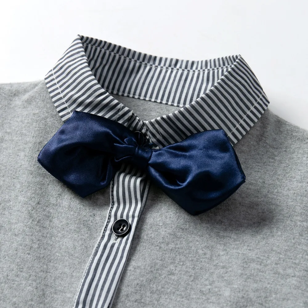 New Boys Clothes 2019 Set Long Sleeve Shirt+Suspenders+tie 3psc boys clothing sets |