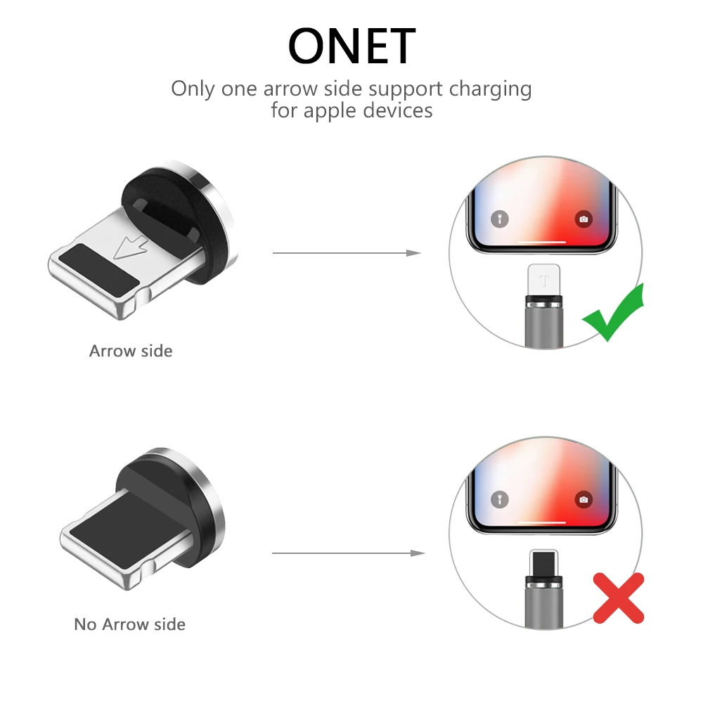 2 м 200 см NISI круглый светодиодный зарядный кабель USB C Магнитный кабель для iPhone XR X Max huawei P30 P20 и т. Д