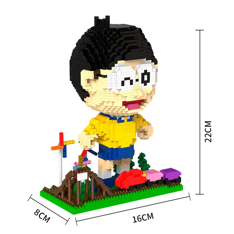 

Magic Diamond Building Blocks Bricks Cartoon Doraemon Shizuka Nobita Anmie Friends Block Educational Toys for Children Boy Girl