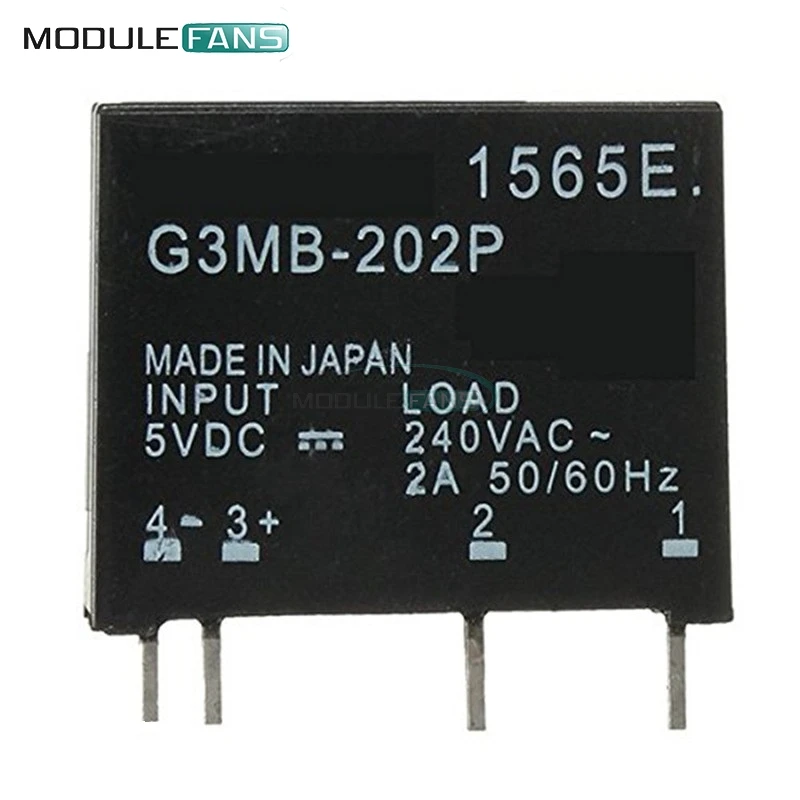 G3MB 202P PCB SSR In 5 вольт постоянного тока выход 240V AC 2A твердотельные реле модуль для