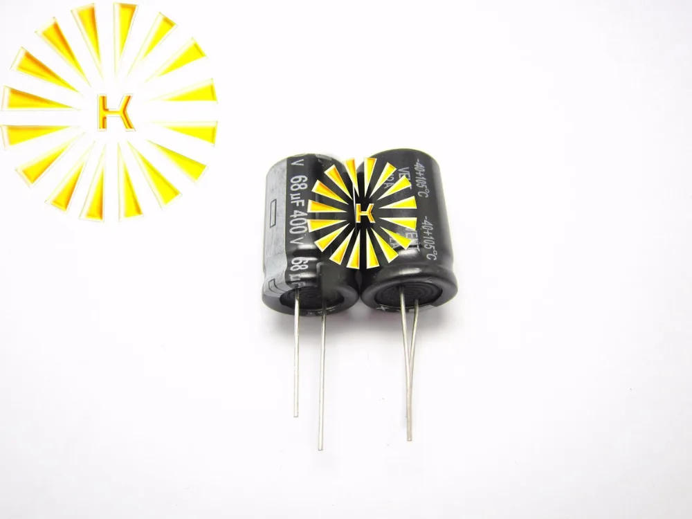 100 шт. X 100% новый алюминиевый электролитический конденсатор 68 мкФ 400V 18X27|aluminum license