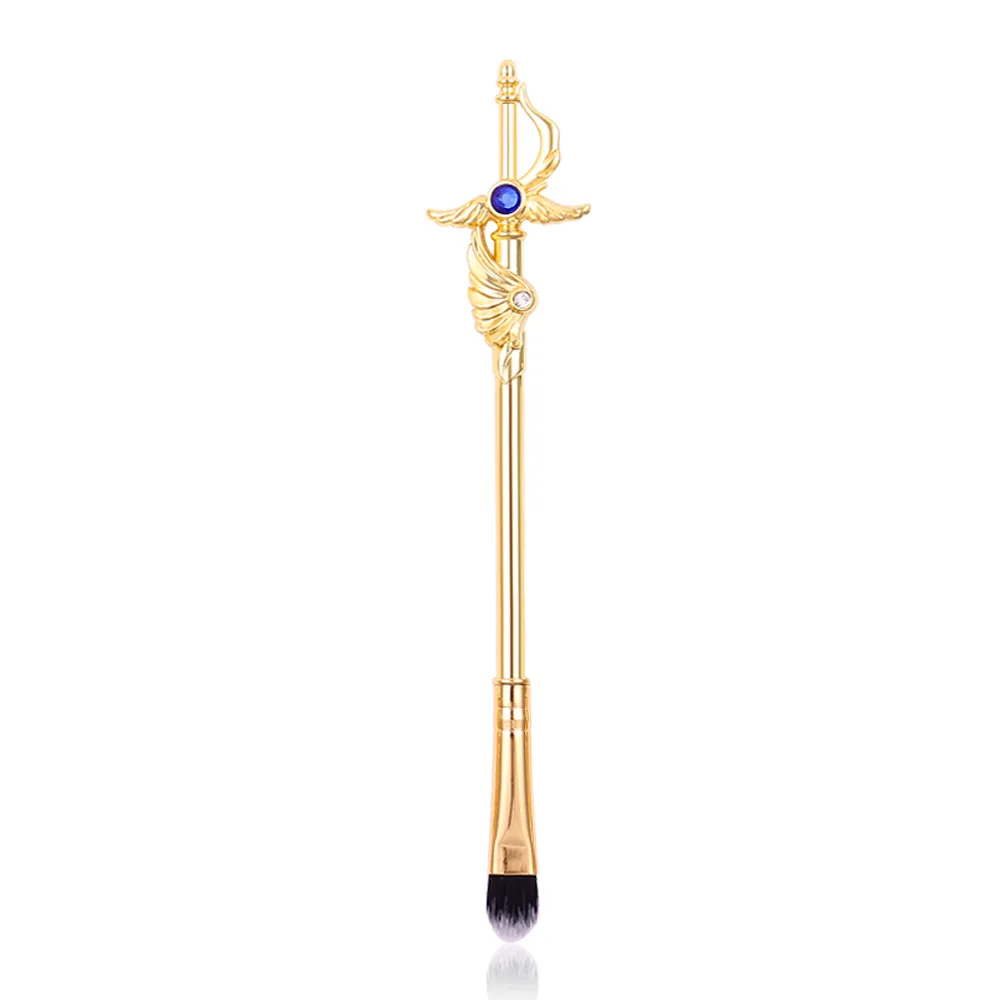 eyeshadow brush Cardcaptor Sakura кисти для макияжа Косметическая металлическая ручка с кристаллами основа для теней Губка кисти косметические инструменты - Handle Color: eyeshadow brush