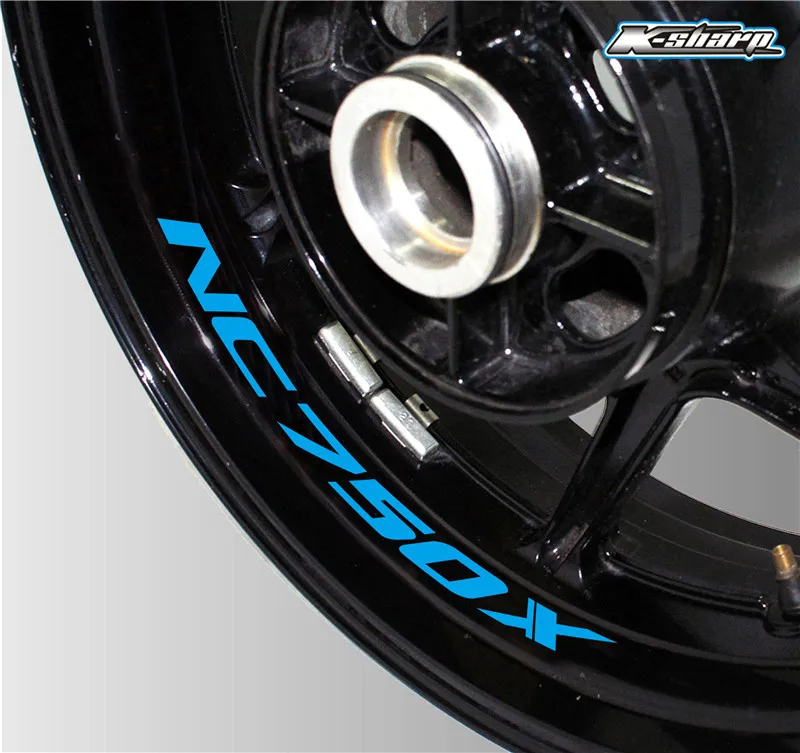 K-LQT-NC750x-05 Motorcycle Styling Wheel Hub Tire Sticker Car Accessories Decorative logo Decal For Honda NC750X nc 750x - Цвет: K-LQT-NC750x-05