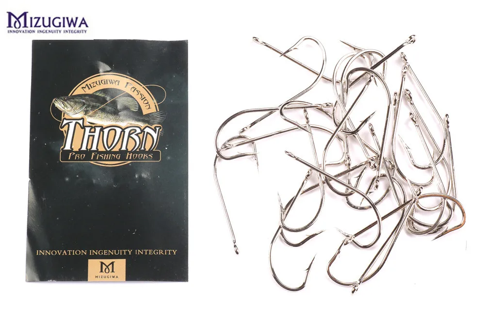 25 шт. Mizugiwa рыболовный крючок Thorn Tech o'shaughnessy крючки 1/0-6/0 универсальная приманка