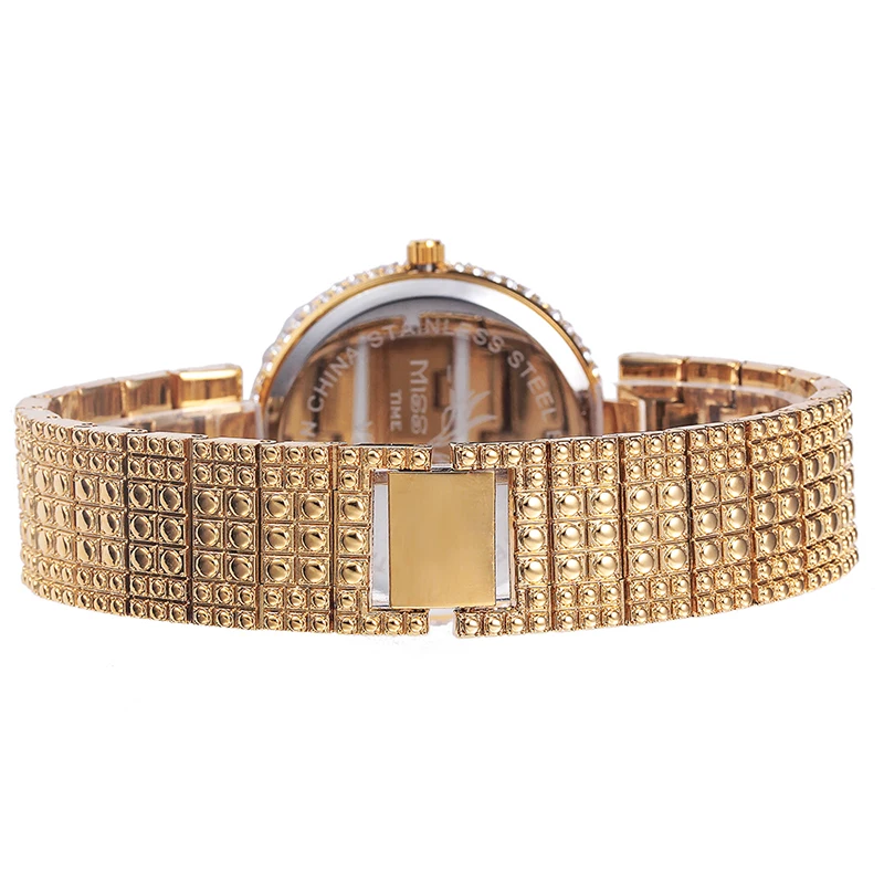 Роскошные часы MissFox брендовые золотые леопардовые зеленые с листьями для женщин