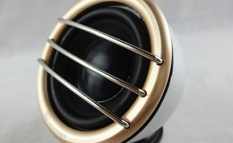 Автомобильный Hi-Fi аудио модифицированный 2,5 дюймовый инструмент управления объемным звуком Среднечастотные динамики для автомобиля высокого качества 2," алюминий
