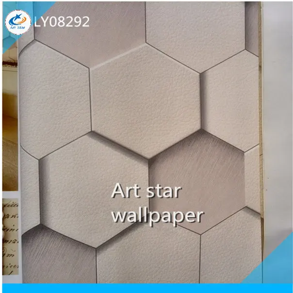 

3D three-dimensional diamond pattern leather style wallpaper modern minimalist living room bedroom TV wall wallpaper