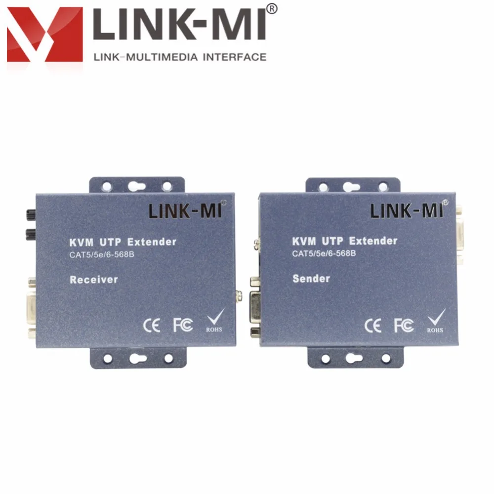LINK-MI K101TR PS/2 KVM расширитель передатчик и приемник расширение VGA видео USB сигнала по