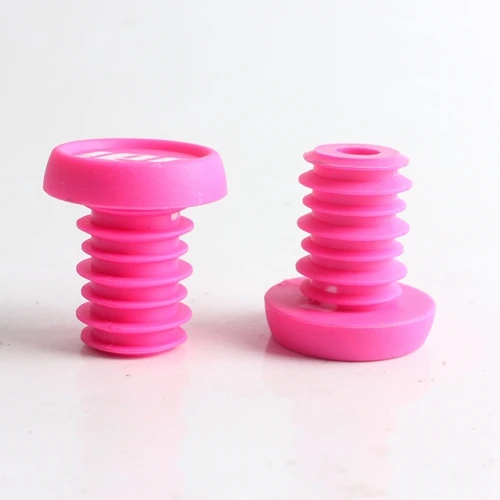 pink ODI ручка велосипедного руля противоскользящие Твердые колпачки руля легкие барные концевые Заглушки для горный велосипед BMX и DH FR части велосипеда баланса аксессуары 2 Piec - Цвет: pink