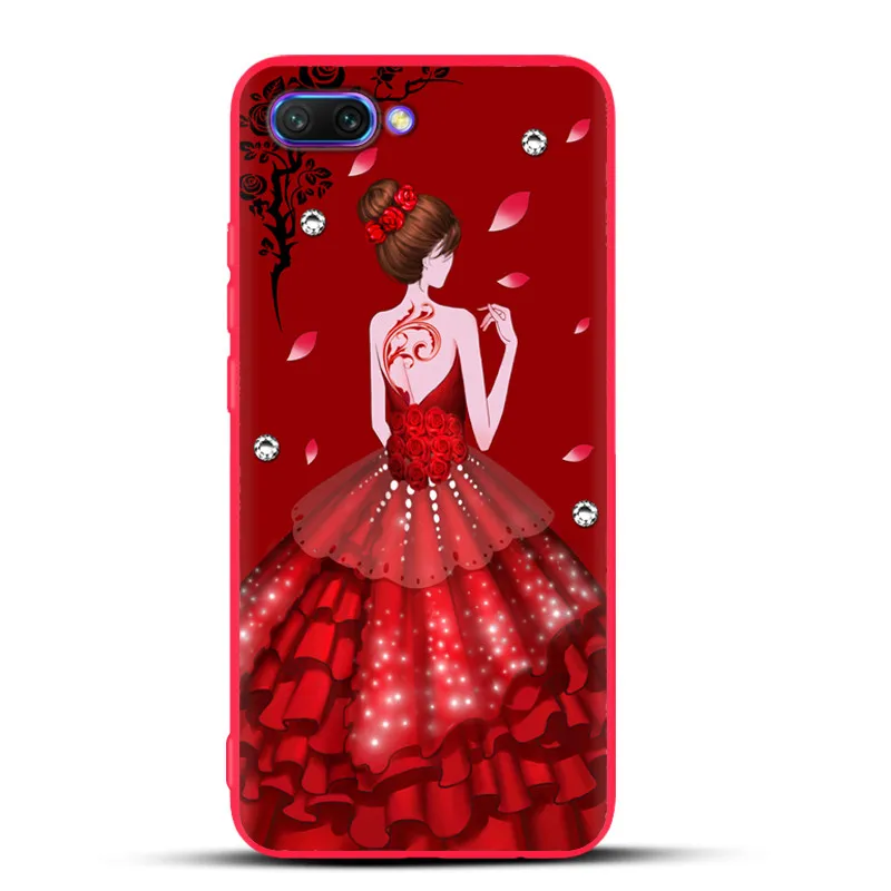Anti-knock Silicone Coque Huawei Honor 10 Case Cover Soft TPU Painted Phone Full Protective Back Funda Lite |