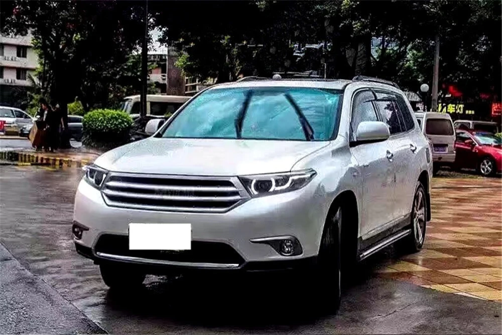 Автомобильный Стайлинг Головной фонарь для Toyota Highlander светодиодный фары 2012 2014 DRL H7