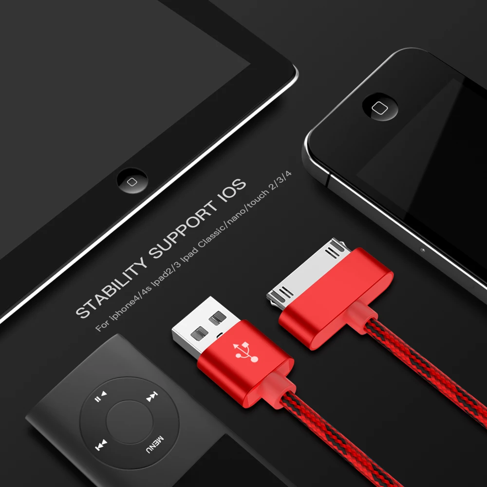 USB кабель для быстрой зарядки для iPhone 4 s 4S 3G S 3G iPad 1 2 3 iPod itouch 30 Pin кабель для зарядного устройства кабель для синхронизации данных