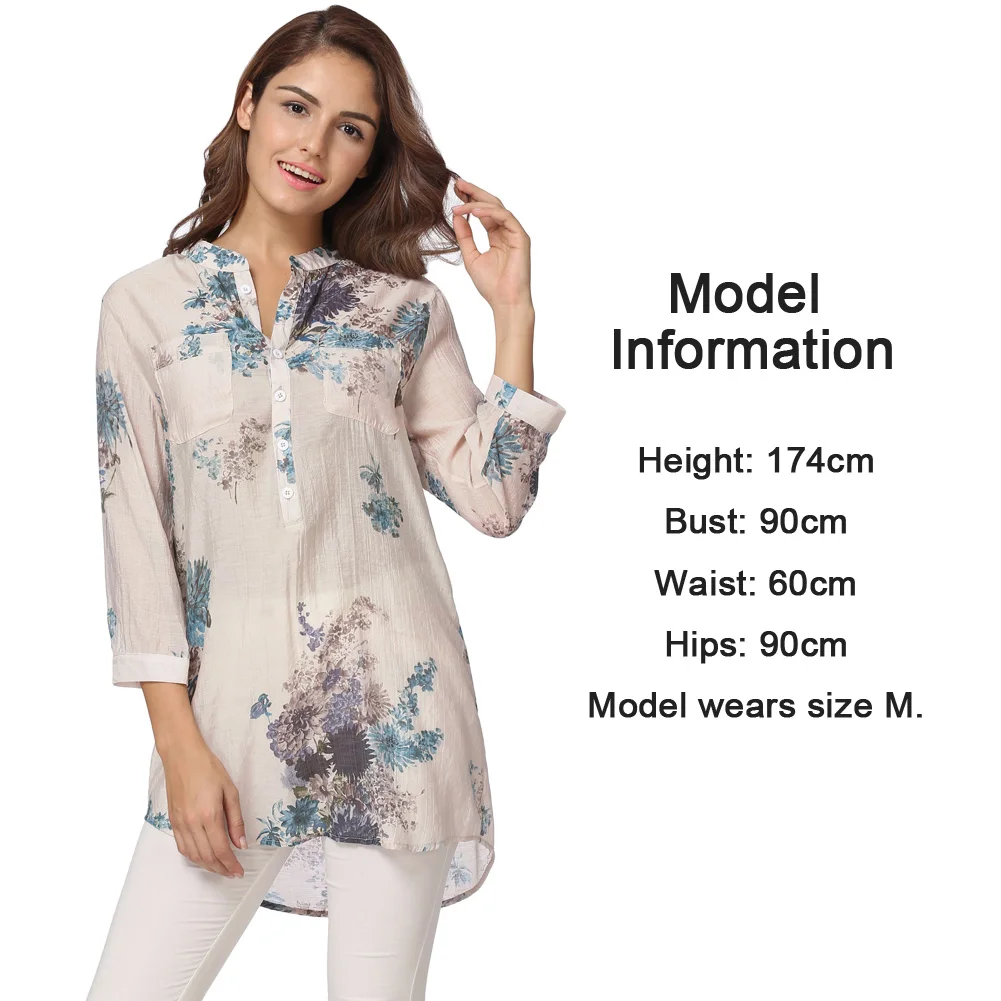 Корейская мода, женские блузки и топы 3XL 4XL 5XL размера плюс, винтажная Цветочная печать, блузка, рубашка, Длинные Топы, женские туники