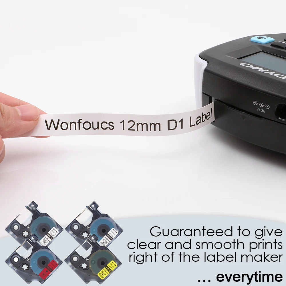 6 видов цветов Dymo D1 9 мм этикетки ленты 40913 40910 40914 40915 40916 S0720680 ламинированные