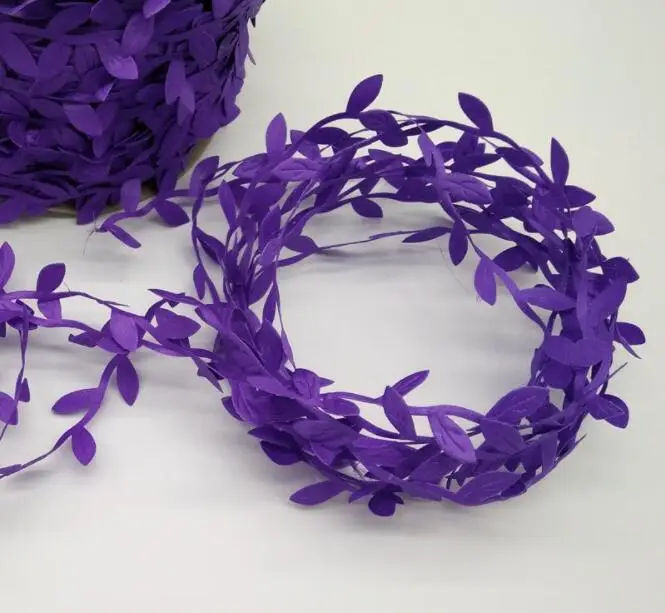 purple leaves Листья гирлянда Волшебные светодиодные фонарики медная проволочная Гирлянда Свет батарея Крытая гирлянда для свадьбы Вечерние рождественские украшения для дома - Испускаемый цвет: purple leaves