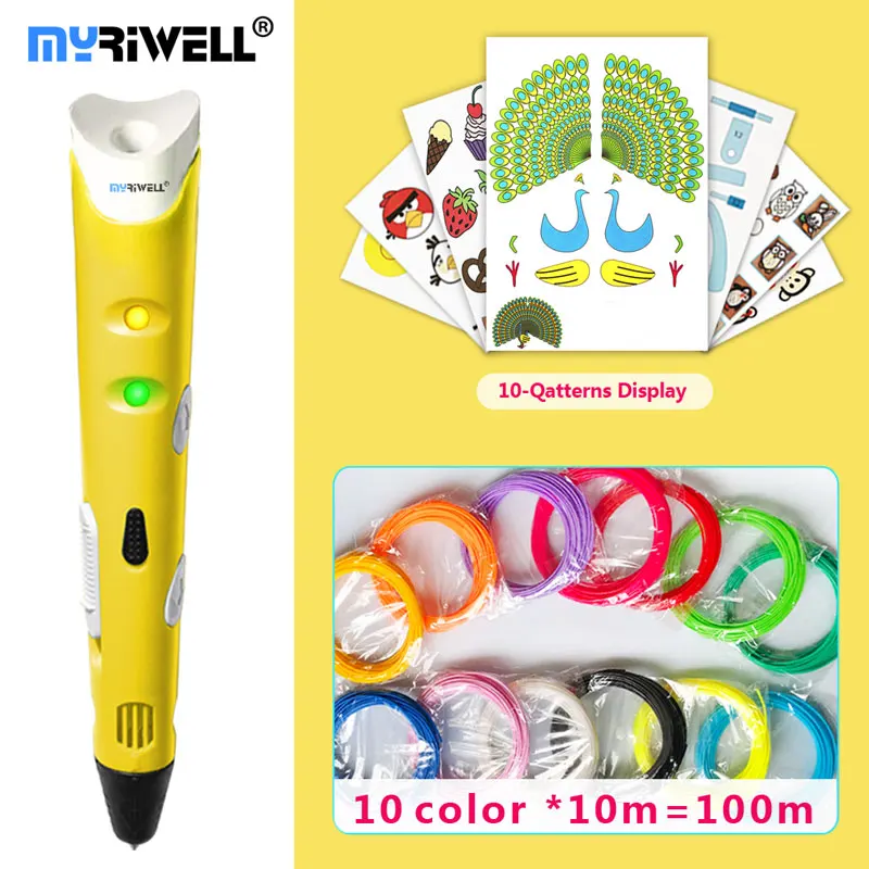 3d ручка myriwell 1 75 мм АБС/пла нить 3 d для Creative3d печати лучший подарок детей сделай сам