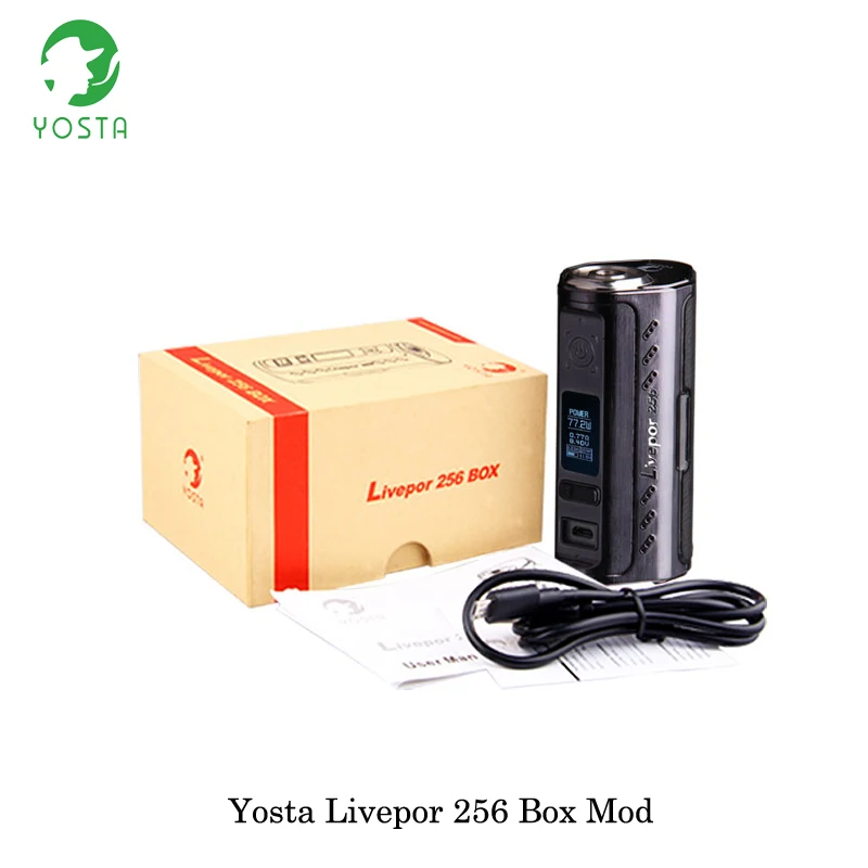 Электронная сигарета 256 Вт yosta livepor TC коробка мод питание от тройной 18650 батареи