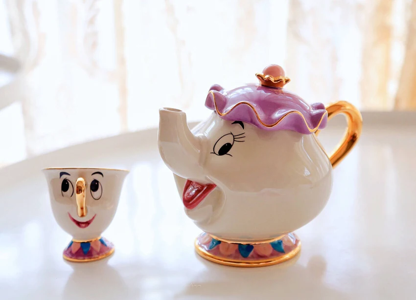 Мультяшный чайник Красавица и чудовище в старинном стиле кружка Mrs Potts чип чайная