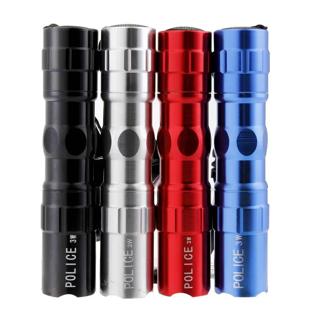 Penlight Mini flashlight 2000lm Q5 torch Adjustable FocusLamp by AA Battery Waterproof with Key Chain Night light High Quality | Лампы и