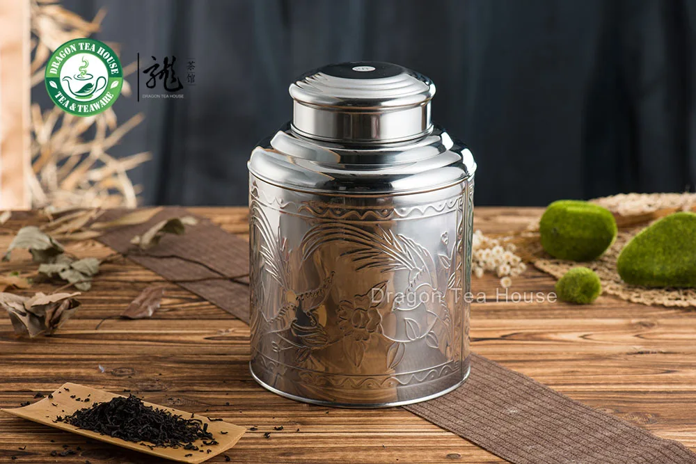 Очень большой контейнер для чая из нержавеющей стали с двойной крышкой 5000