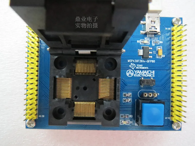 Оригинальное тестовое сиденье TI IC MSP430F2616 горящая программа LQFP80 гнездо