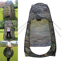 180t portable outdoor shower camouflage tent camping shelter beach toilet privacy changing camouflage room moving folding tents