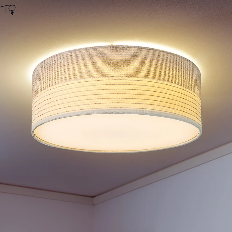 Круглый современный светодиодный потолочный светильник в скандинавском стиле с