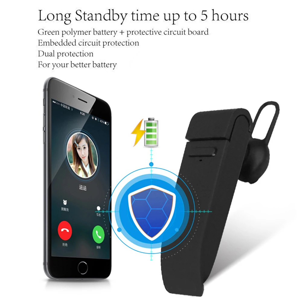 New Headphone Voice Translator Smart Wireless Instant Translation 16 Languages Bluetooth Sports Business Stereo Earphones Black |
