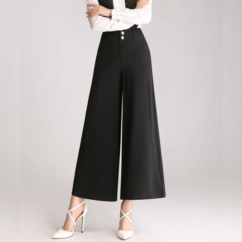 Новые женские летние туфли больших размеров брюки для женщин широкие длиной до