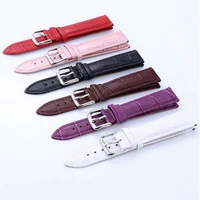 12mm 14mm 16mm 18mm 20mm 22mm 24mm durable genuine leather watch band strap watchband black brown white pink red for man woman