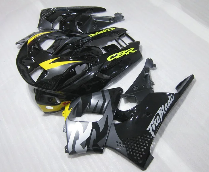 

Hot Sales, Fairings For H CBR900RR 893 1996 1997 CBR900 893RR CBR893 96 97 CBR893RR black silver gray ABS Moto Fairing kit