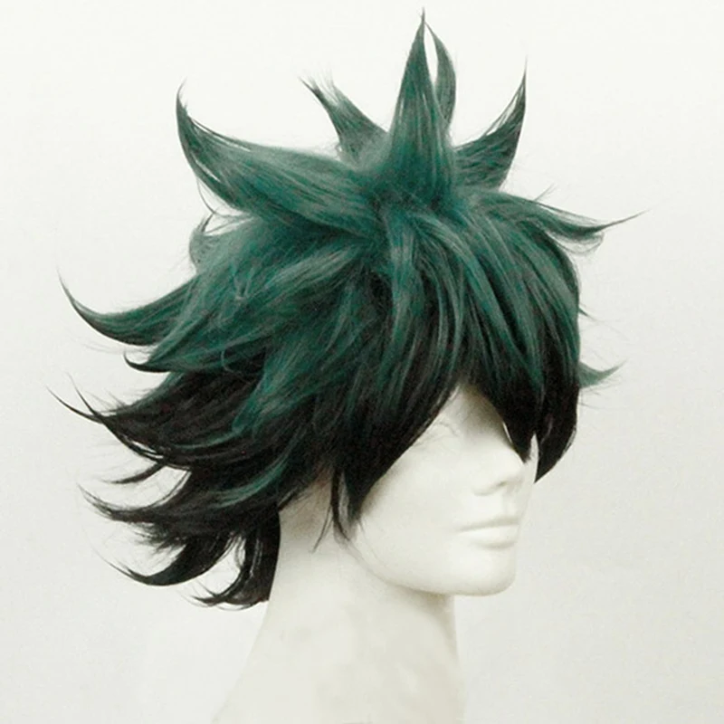 Мой Boku no Hero Academy izku Midoriya короткий зеленый черный термостойкий косплей костюм парик