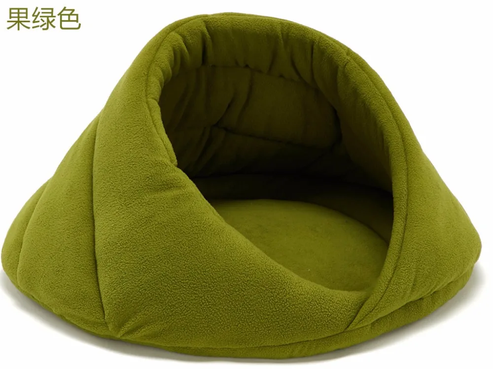 Зимняя теплая кровать для собаки домик мягкий подходящий флисовый подушка кошки