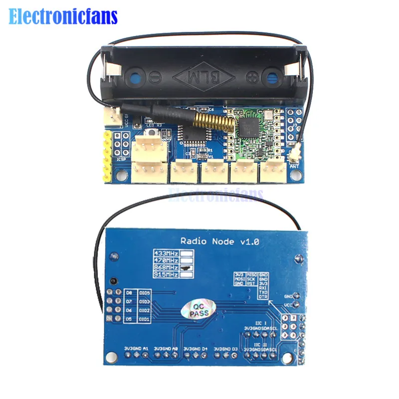 868 МГц LoRa радио узел V1.0 IOT беспроводной передачи Lora модуль RFM95 SX1276 для Arduino ATmega328P 3,7-12 В Антенна UFL