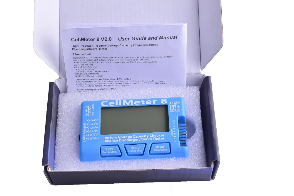 CellMeter RC CellMeter8 батарея бесщеточный мотор Servo Checker тестер 2S 8S LiPo Life Li Ion NiMH Nicd|Детали и