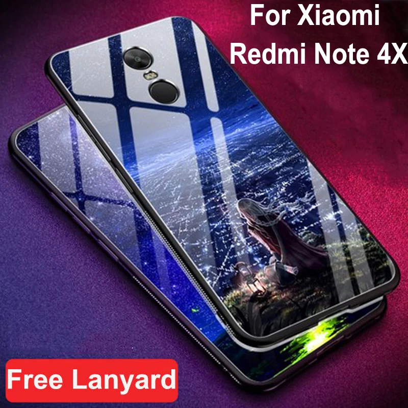 Чехол для Xiaomi Redmi Note 4X чехол из закаленного стекла с мягкими краями 5 дюйма Note4 x