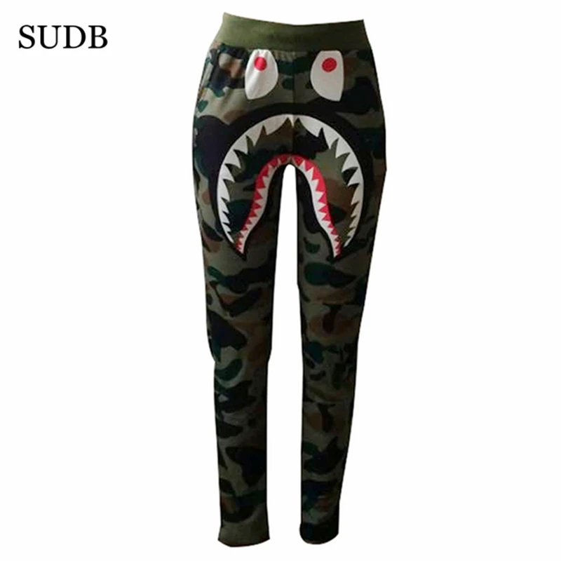 SUDB камуфляжные штаны для Для женщин камуфляж бегунов уличная Pantalon хип-хоп Femme
