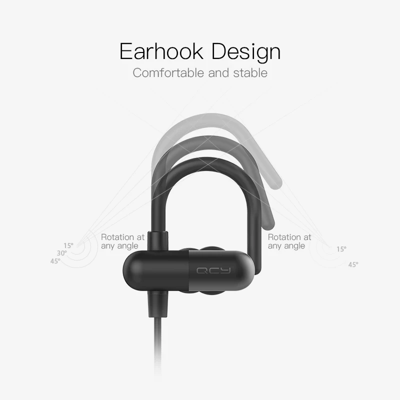 Фото QCY QY11 спортивные bluetooth наушники с защитой от пота беспроводная гарнитура QCY QY11 спортивные bluetooth наушники с защитой от пота беспроводная гарнитура