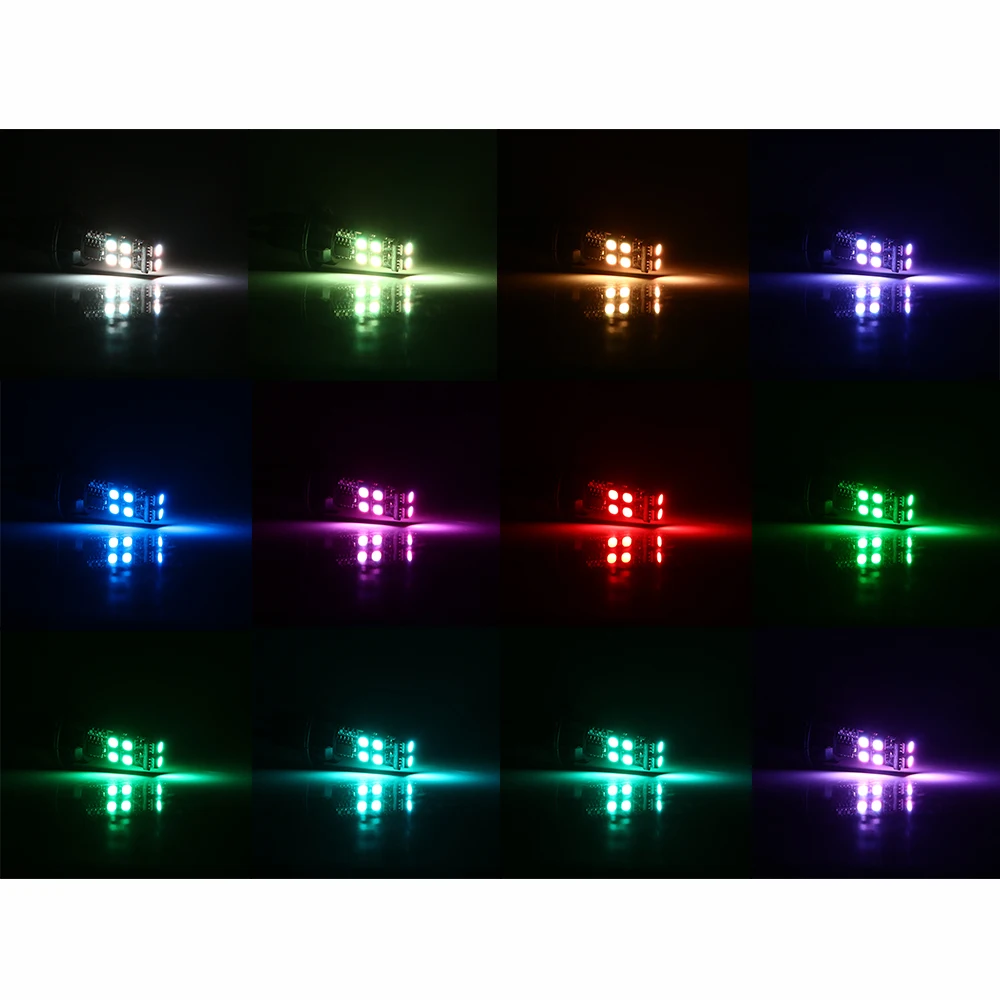 YM E Bright 2 комплекта W5W 194 T10 3535 10 SMD LED RGB внутренний светодиодный указатель поворота