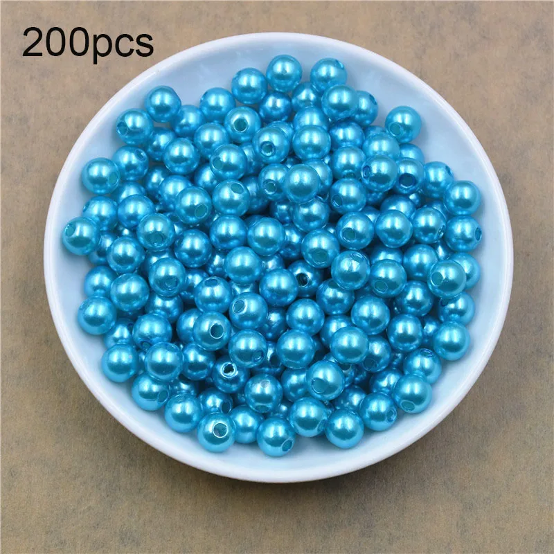 200PCS blue 15/20 см пены розовой мишкой пресс-форм собака удачи пресс-форм, имитация жемчуга, медвежонок "сделай сам", подарок на день Святого Валентина, свадебное украшение дома - Цвет: 200PCS blue