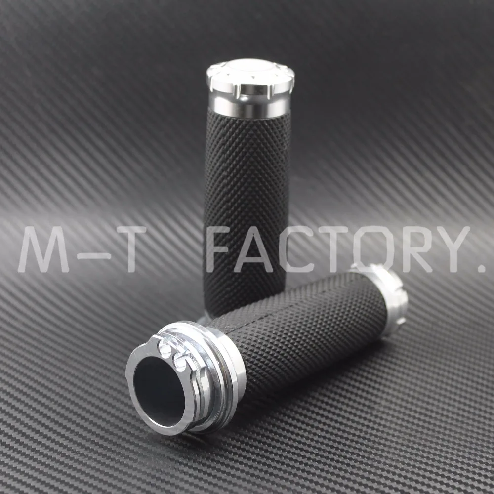 Рукоятки для мотоциклов 1.25 '' Резиновые рукоятки Рукоятки с ЧПУ Рукоятки для Harley sportster 883 1200 XL XR Cruiser Bobber Chopper Custom Touring Dyna Softail