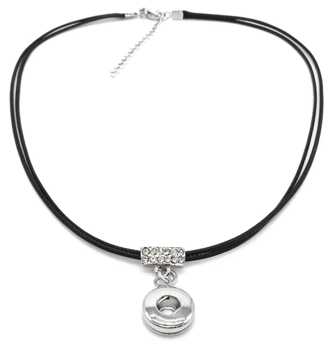 Украшение с защелкой Новый имбирный горный хрусталь 12 мм Кнопка Ожерелье