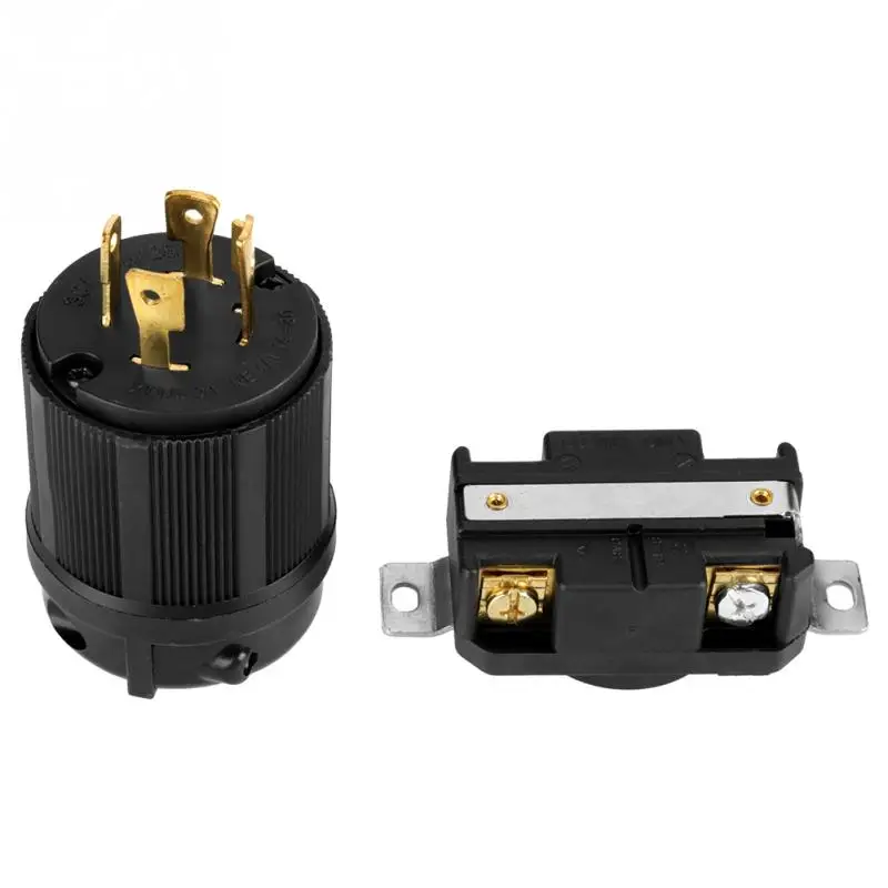Generator Parts 4 Pin NEMA L14-30 Plug RV AC 125V-250V 30A & Socket Male&ampFemale Receptacle Set | Обустройство дома