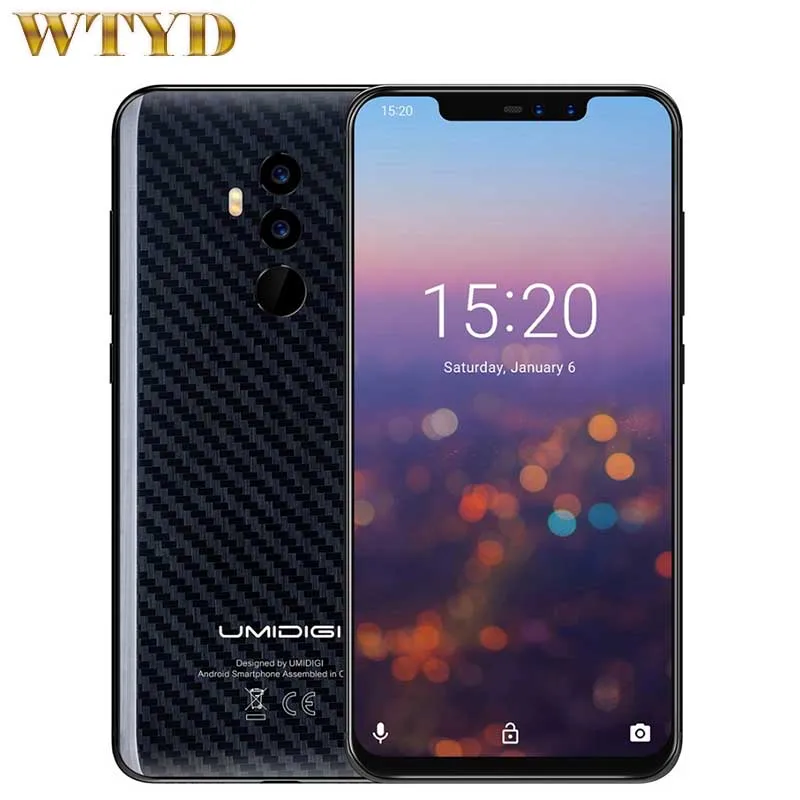 UMIDIGI Z2 Pro глобальная версия 4G Смартфон Android 8 1 6 ГБ + 128 Гб Helio P60 Octa Core 16MP 8MP