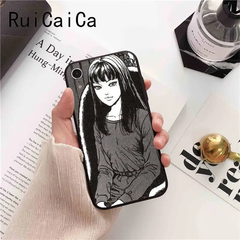 Ruicaica японский ужас комикс томие на заказ фото Красочный милый чехол для iPhone X XS MAX 6