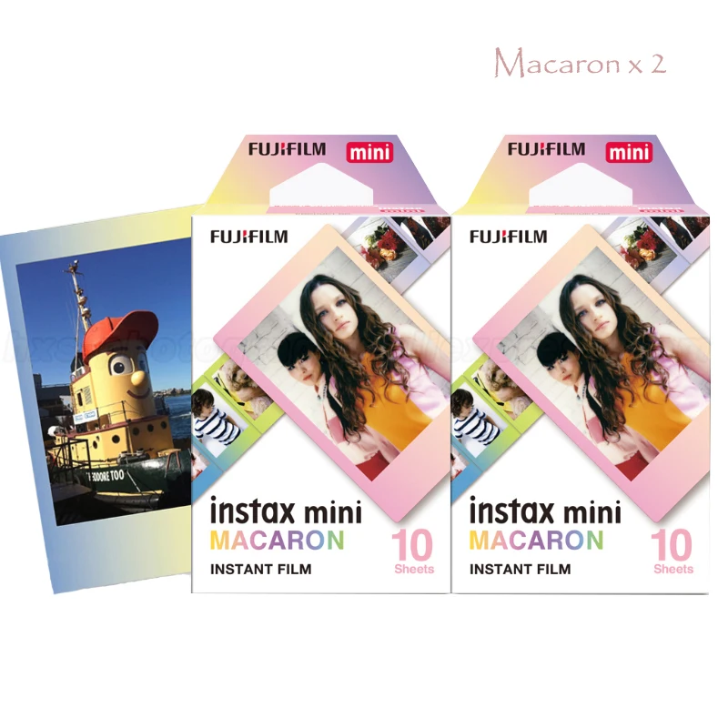 Подлинная 20 листов Macaron Fujifilm Instax Mini 9 мгновенная пленка Fuji фотобумага для 8 70 7s 90 25