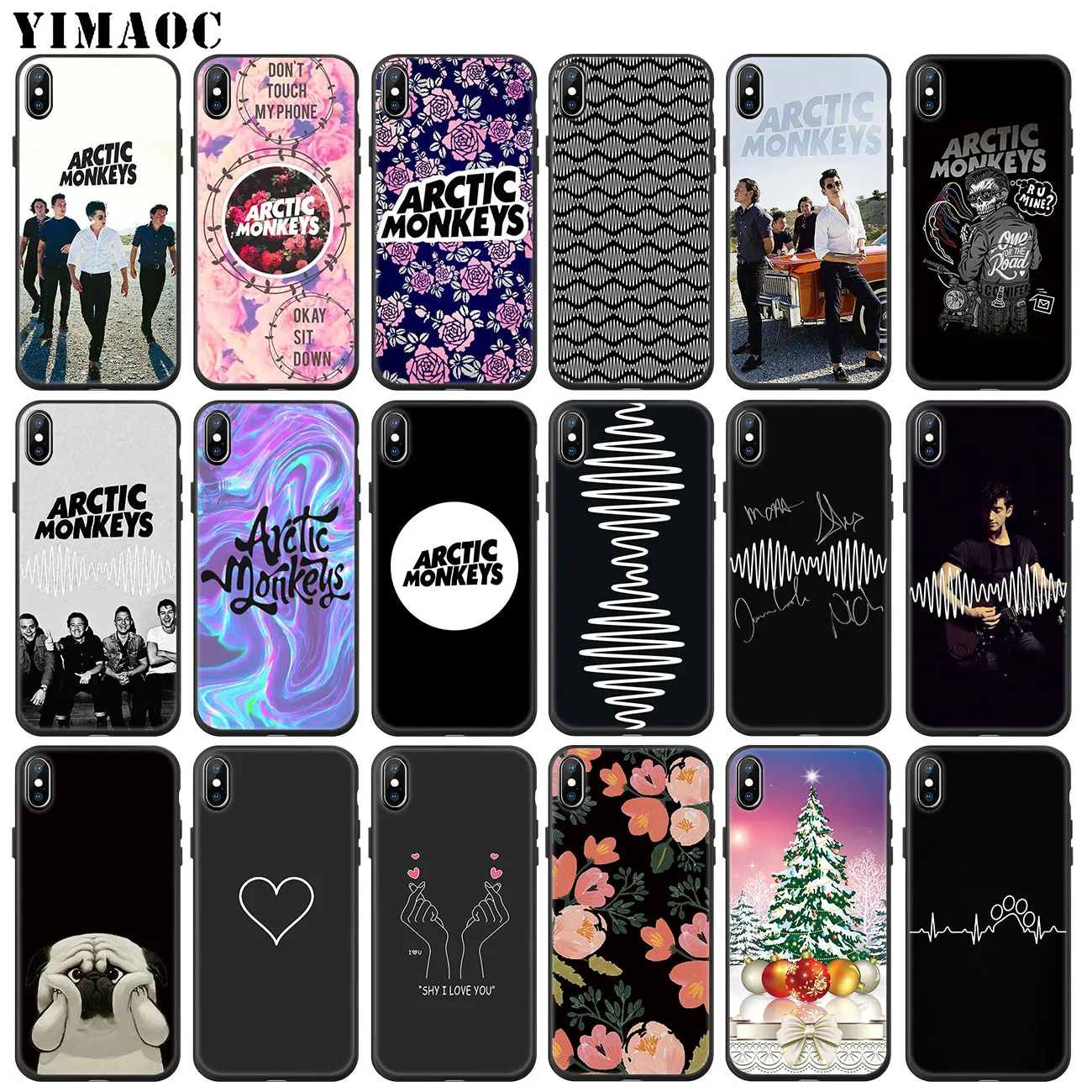 Милый мягкий силиконовый чехол YIMAOC с арктическими обезьянами для iPhone 11 Pro XS Max XR X 6