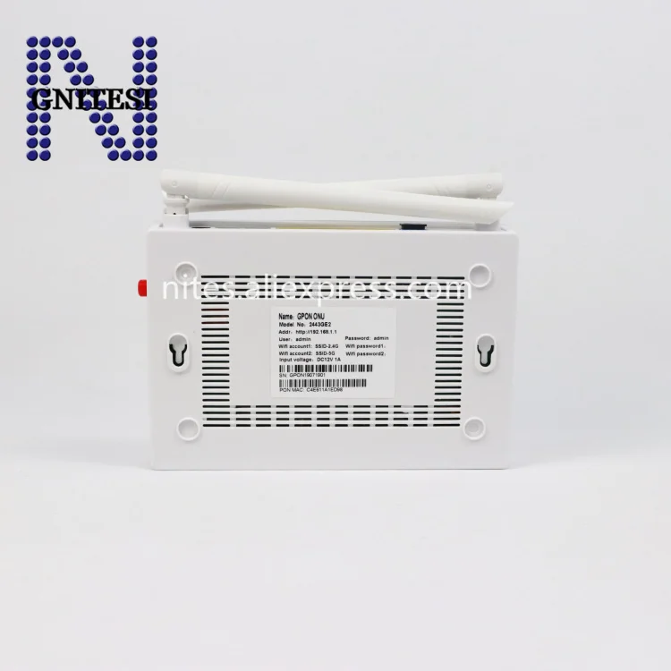 Низкая цена ONT 4GE порт 2 голоса с двухдиапазонным wifi usb 2443GE2 GPON ONU высокое качество |