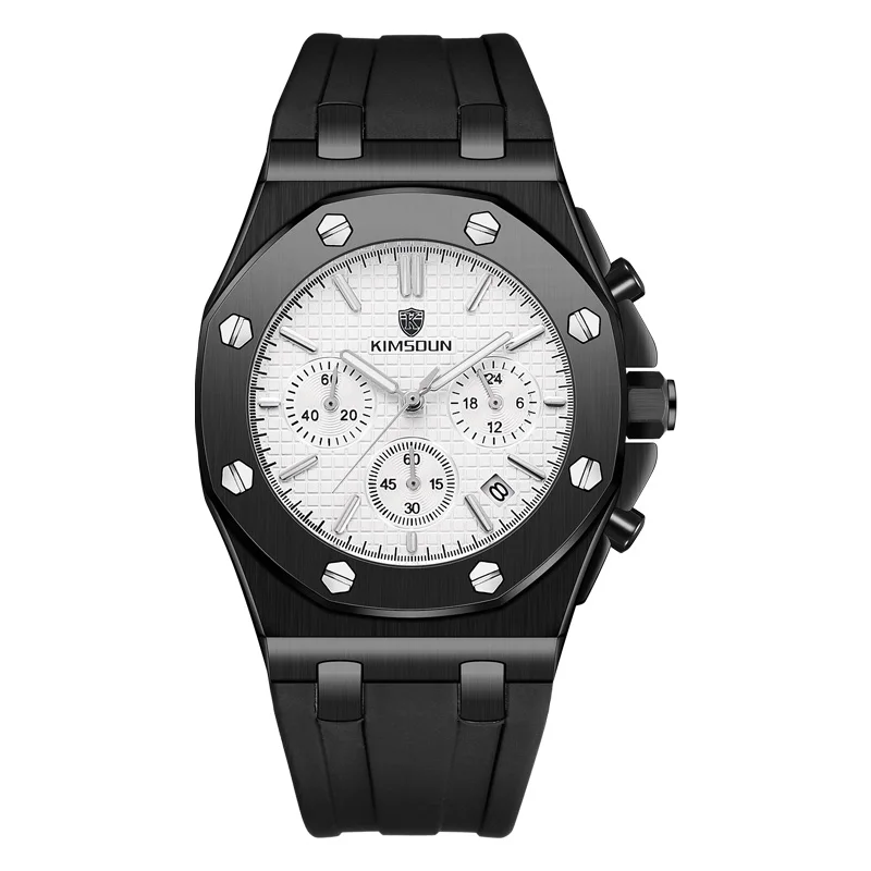 Relogio Masculino KIMSDUN новые спортивные хронограф мужские s часы лучший бренд класса люкс кварцевые мужские часы водонепроницаемые часы с большим циферблатом мужские - Цвет: 13